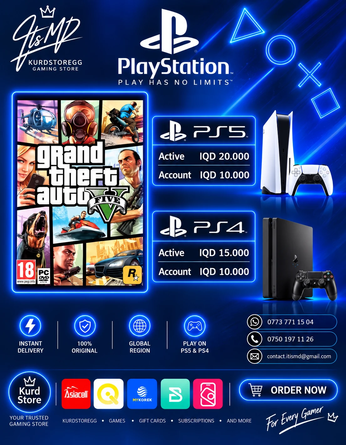 Grand Theft Auto V PlayStation offer