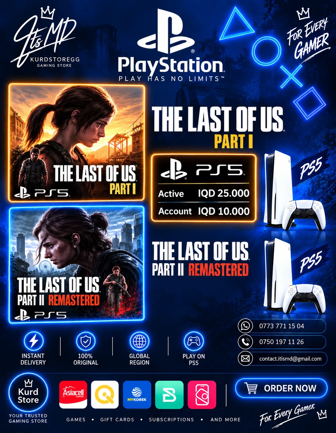 The Last of Us Part I + Part II Remastered PlayStation offer